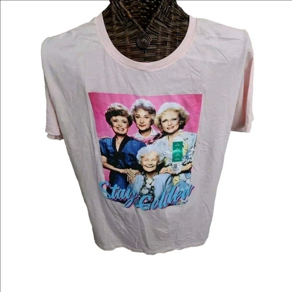 The Golden Girls Mens Stay Golden Pink Tee NWT (2 XL's & 1 3XL now available)!! - Picture 3 of 9